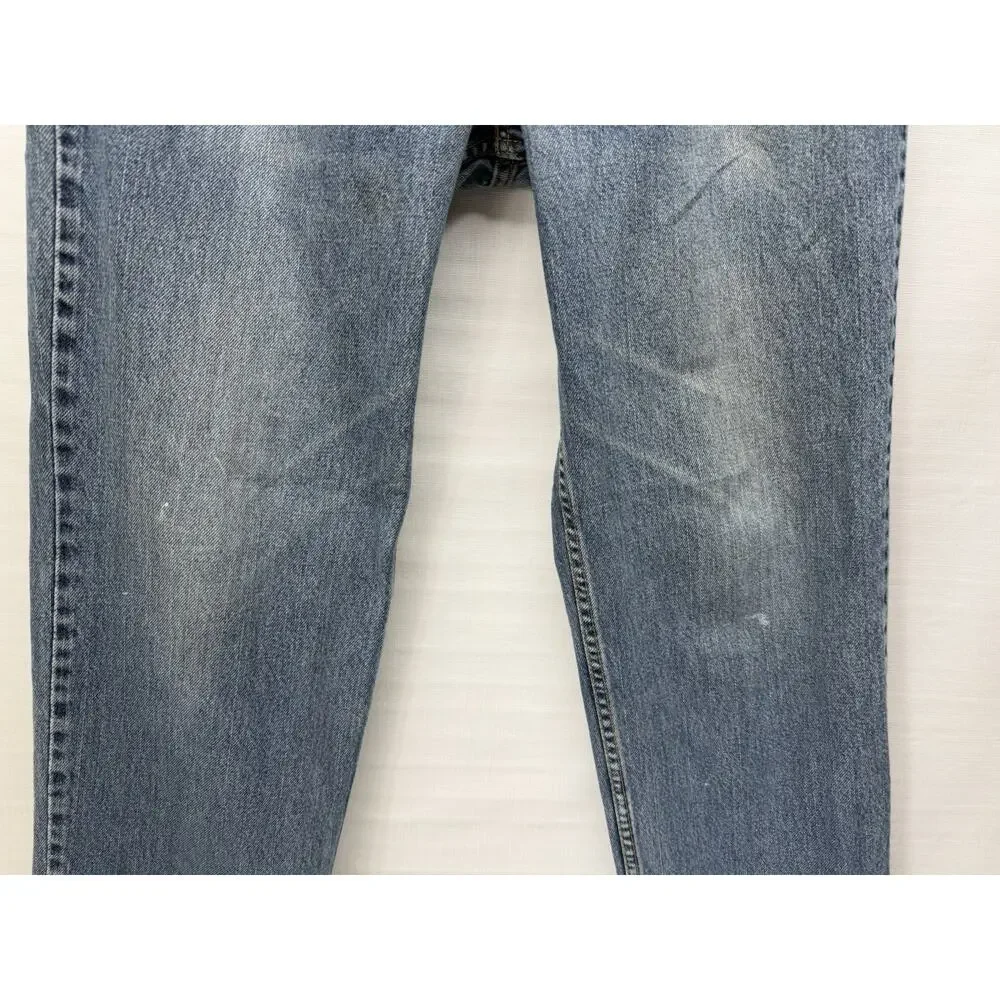 LEVIS 550 Mens 34x32 (32x30) Relaxed Fit Cotton Denim Blue Jeans